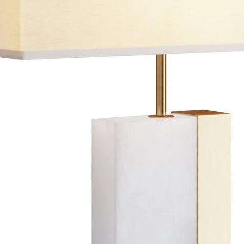 Настольная лампа Bianco Z031TL-01BS Maytoni белая 1 лампа, основание латунь металл в стиле современный  фото 5